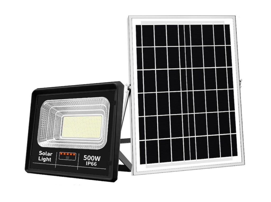 Proiector 500W cu Panou Solar Jortan
