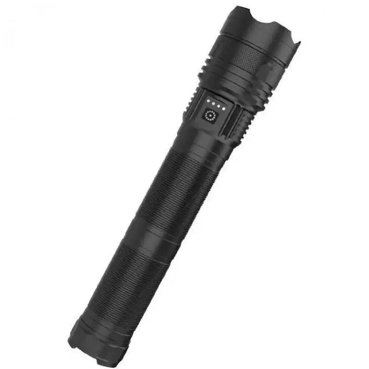 Lanternă metalică profesională cu rază de acțiune 3000m si acumulator 30.000mAh COBA CB-X119