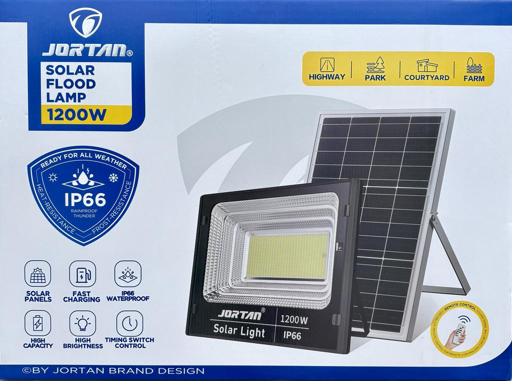 Proiector 1200 W cu Panou Solar Jortan !