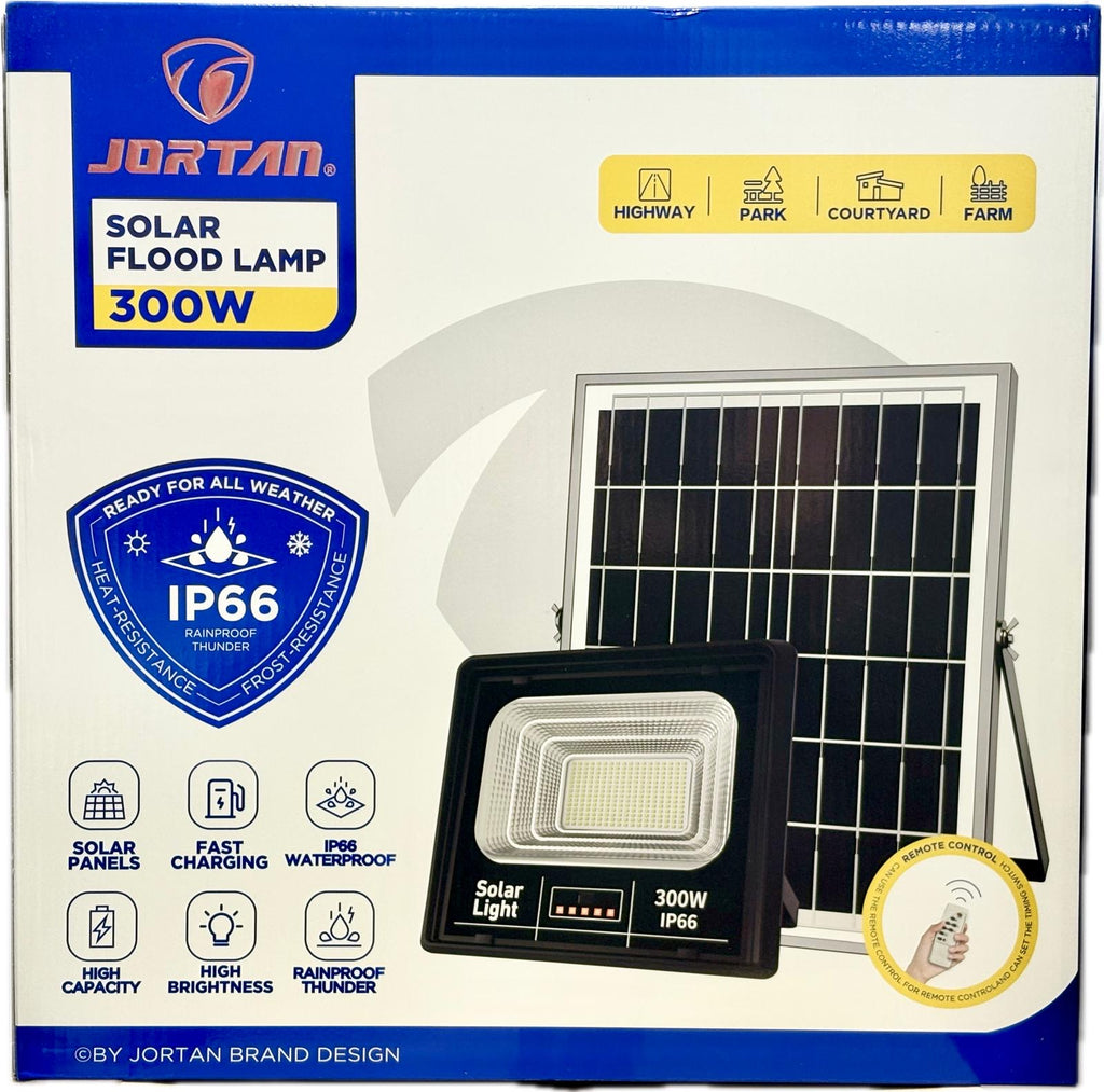 Proiector 300W cu Panou Solar Jortan