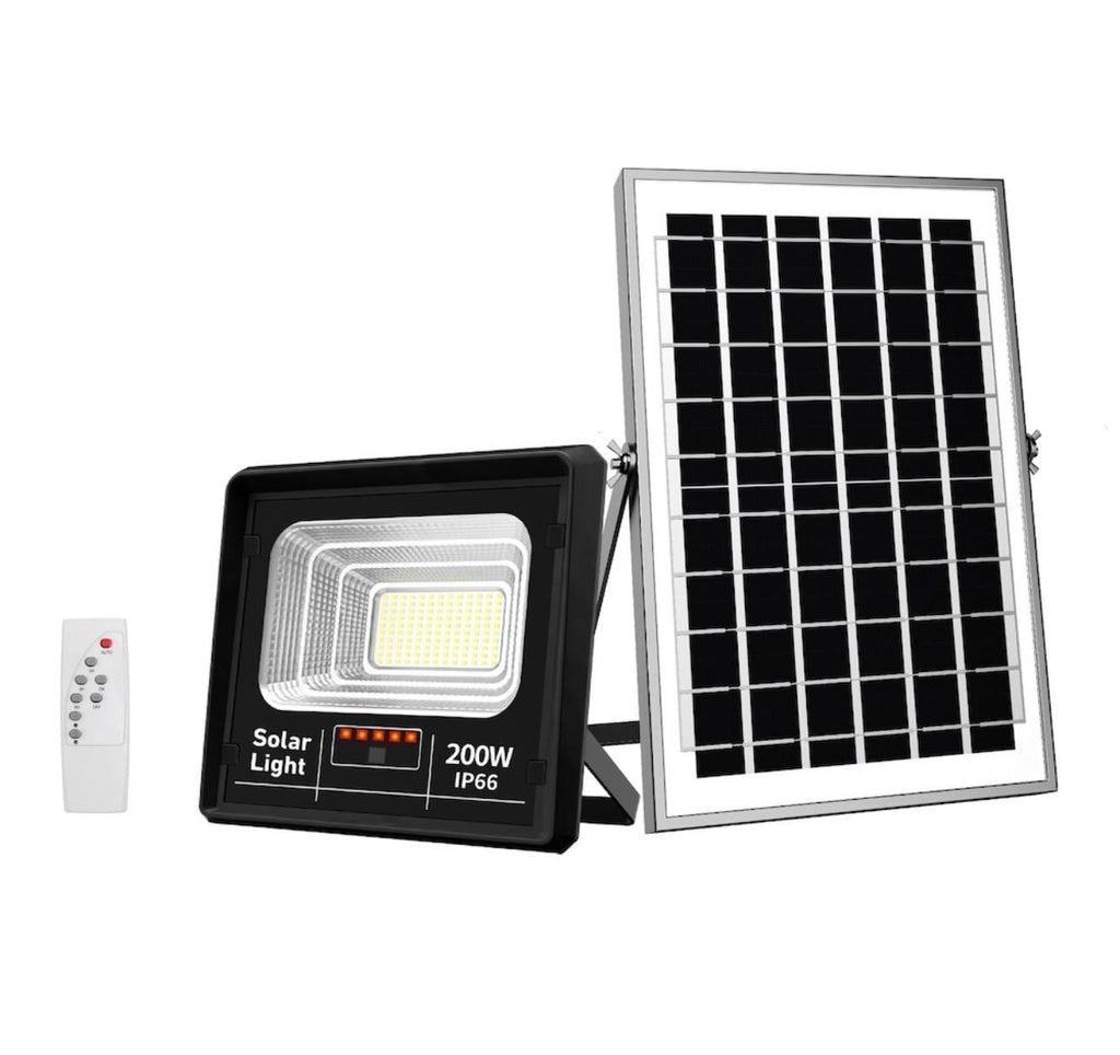 Proiector 200W cu Panou Solar Jortan