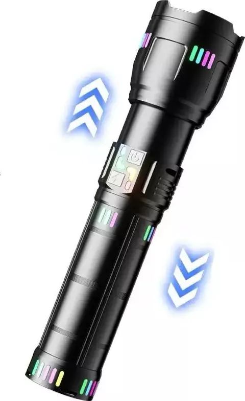 Lanternă metalică profesională cu rază de acțiune 3000m si acumulator 40.000mAh COBA CB-W518