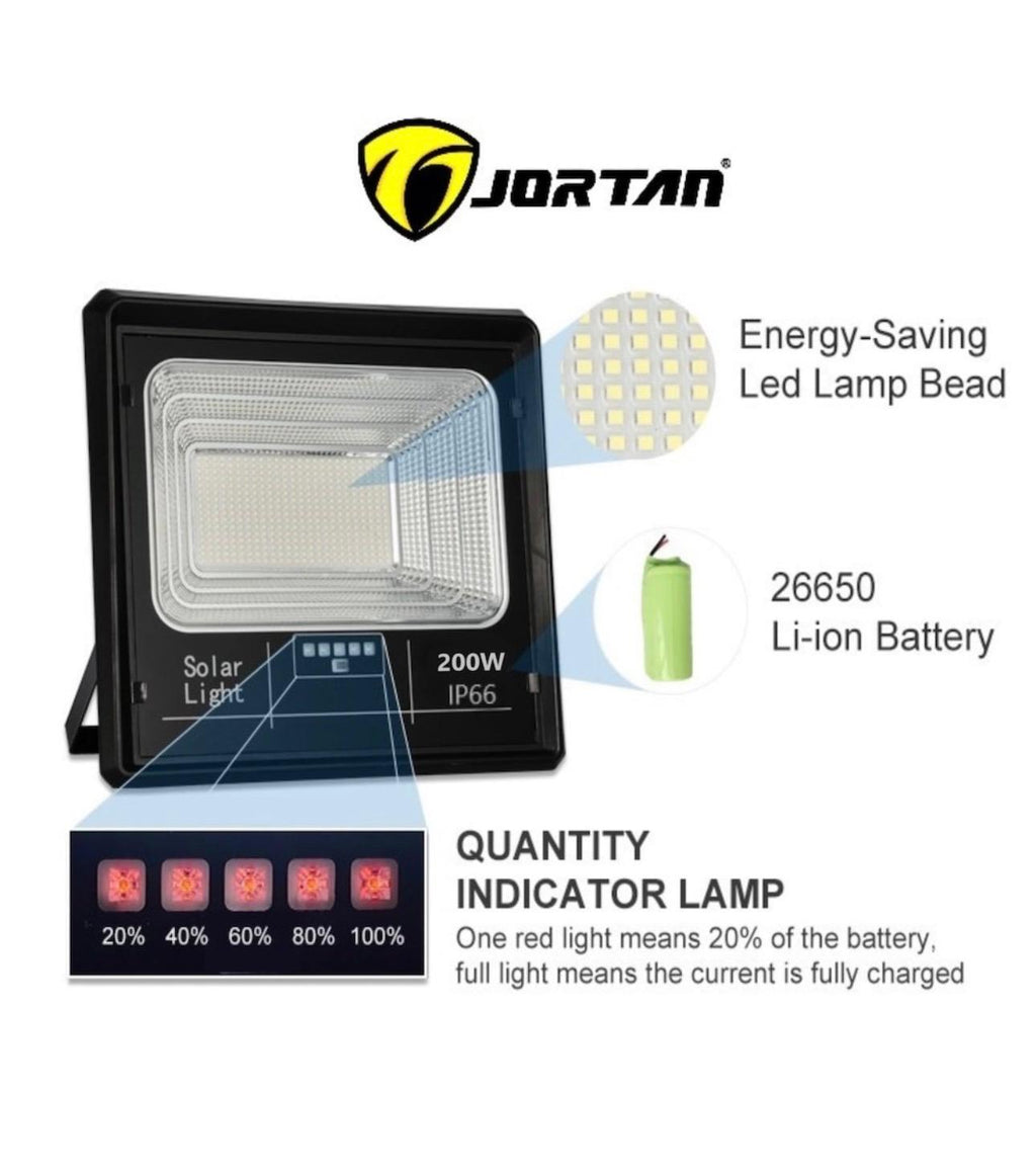 Proiector 200W cu Panou Solar Jortan
