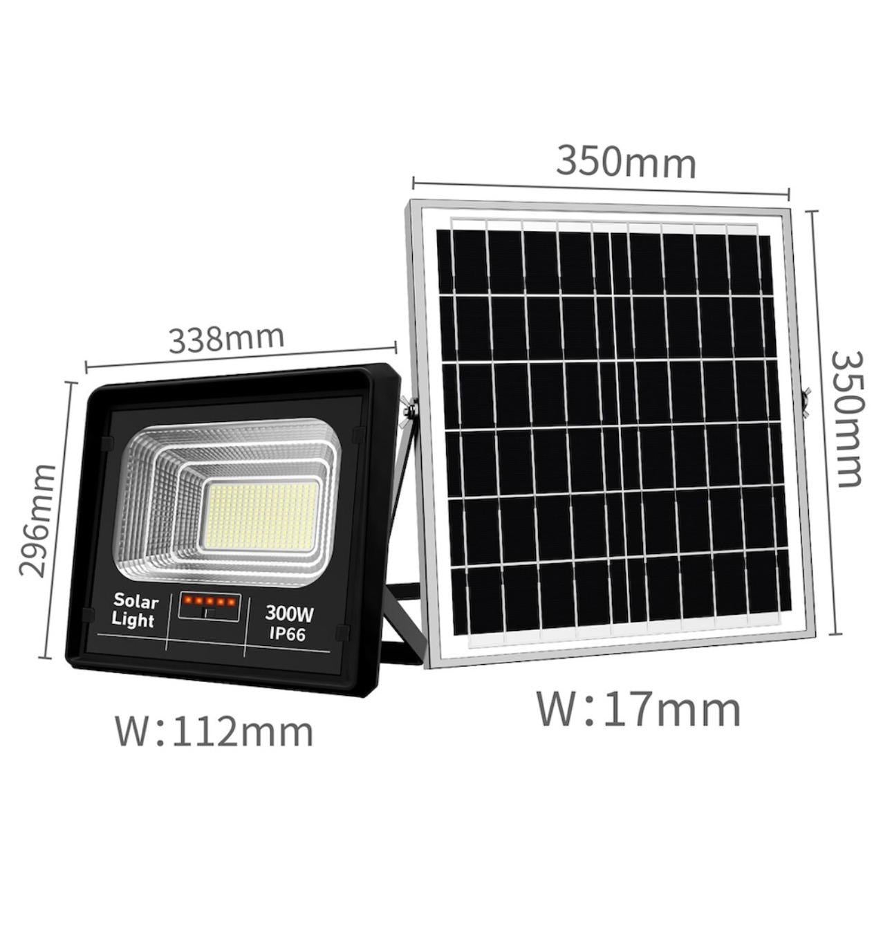 Proiector 300W cu Panou Solar Jortan
