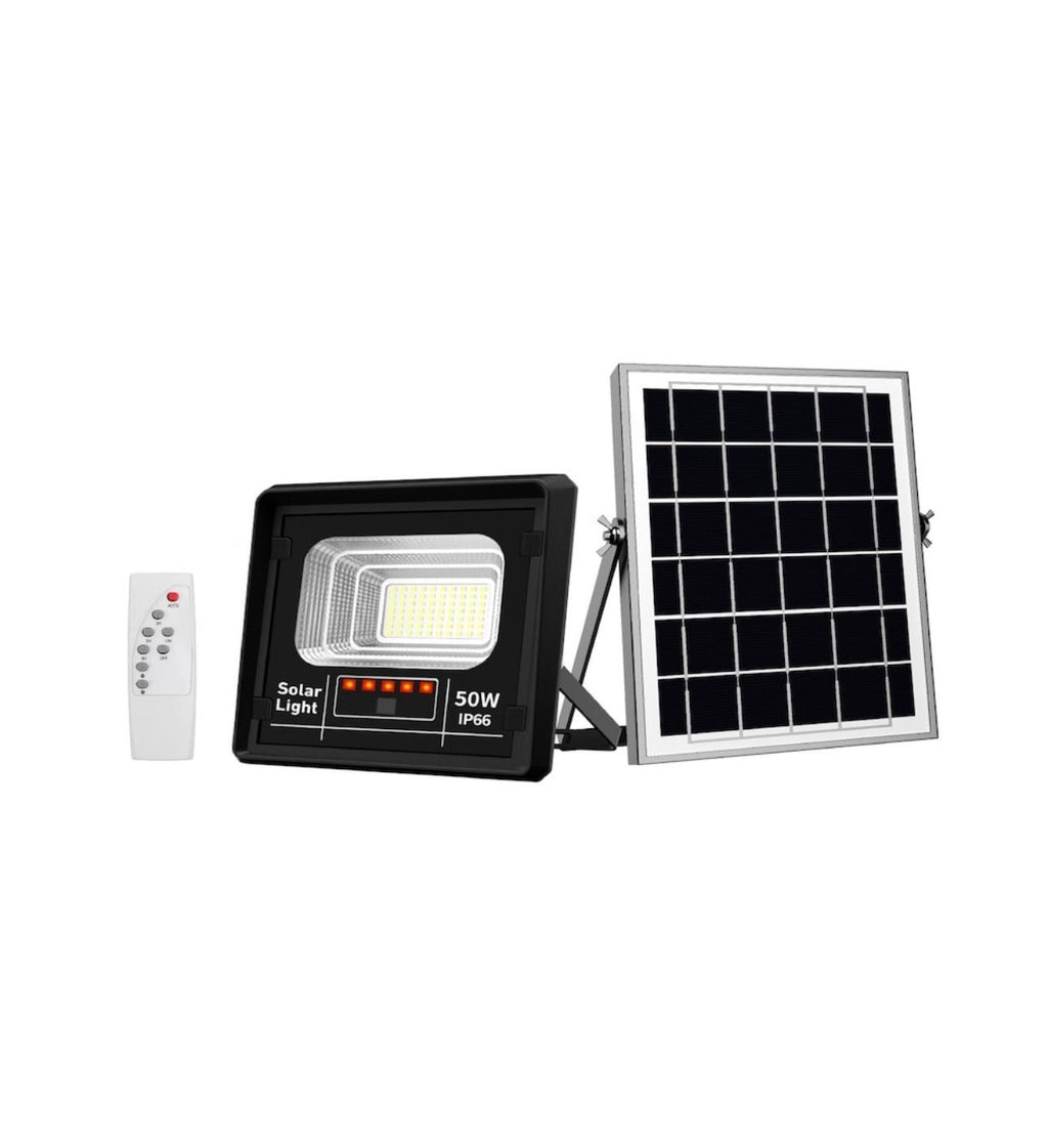 Proiector 50W cu Panou Solar Jortan