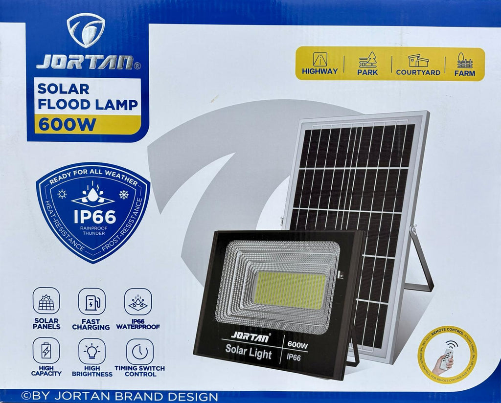 Proiector 600W cu Panou Solar Jortan