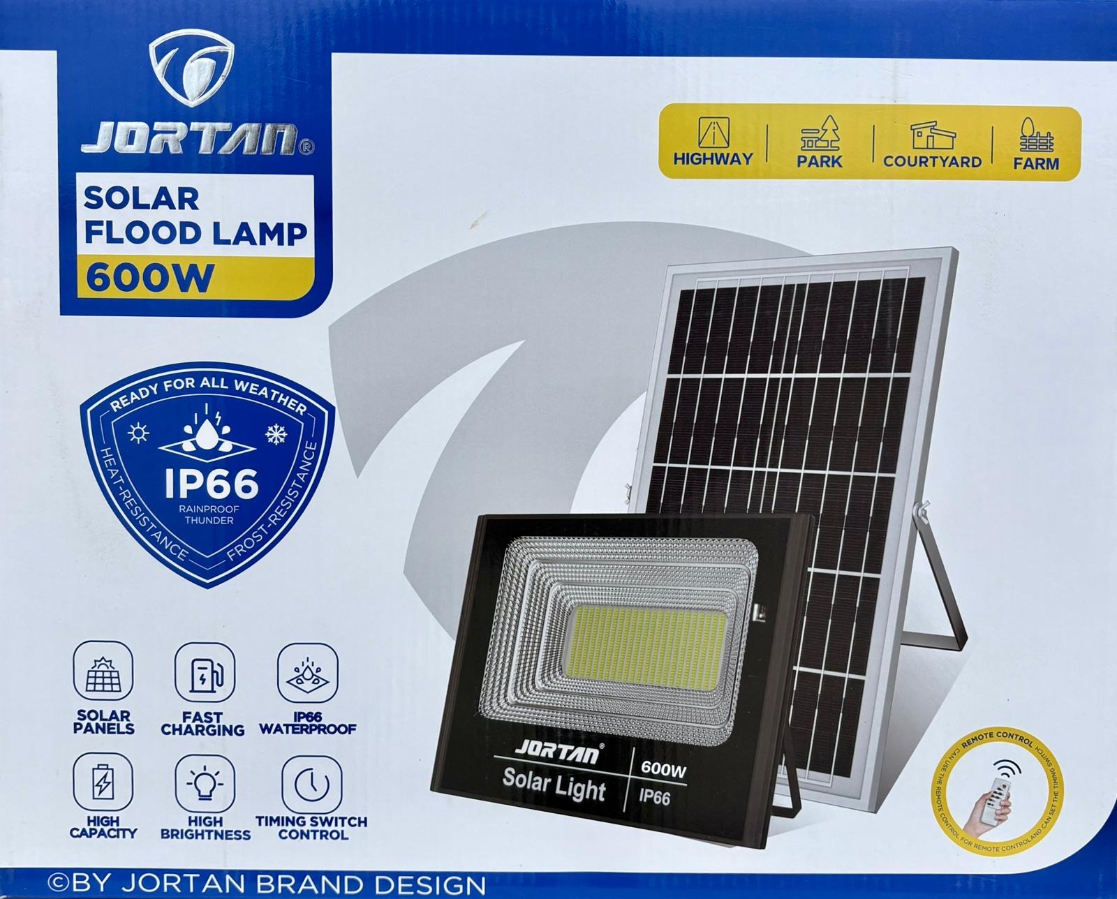 Proiector 600W cu Panou Solar Jortan